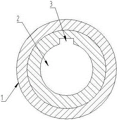 A method for manufacturing a carbon fiber composite material propeller by secondary molding