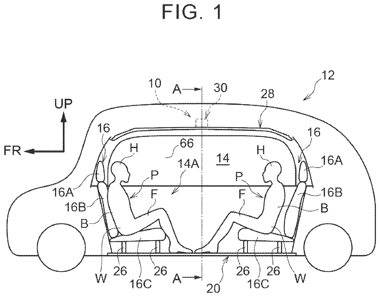 Occupant protective apparatus including an inflatable partition