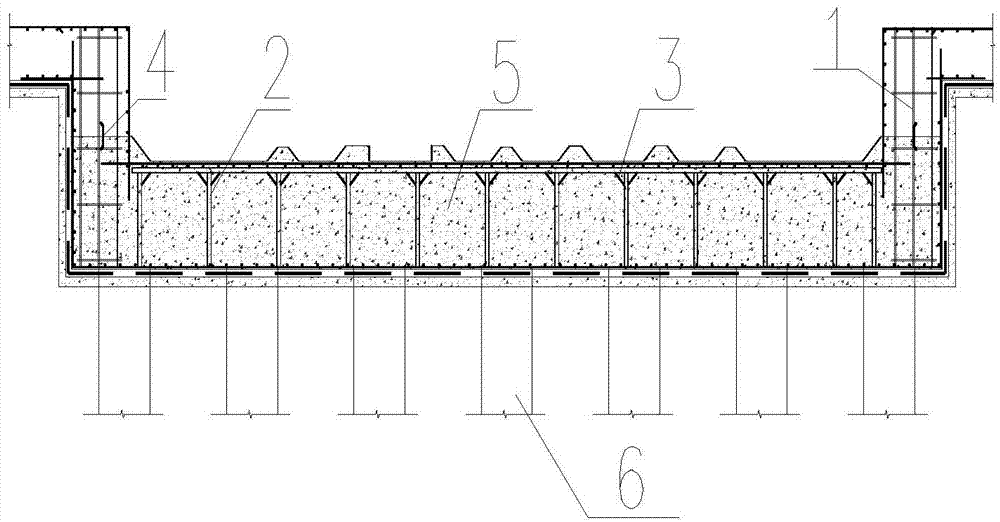 Method for constructing cavity foundation of super high-rise building