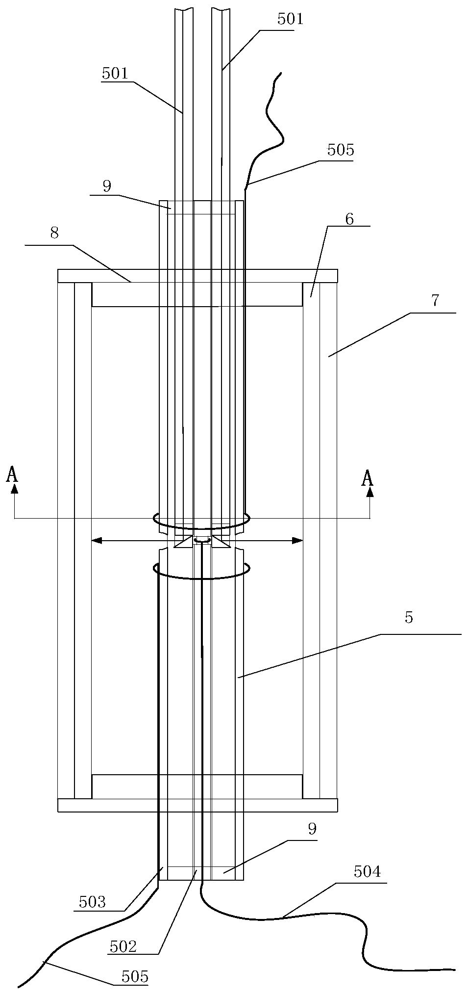 A measuring device and measuring method suitable for quasi-isentropic compression of mc-1 cylinder