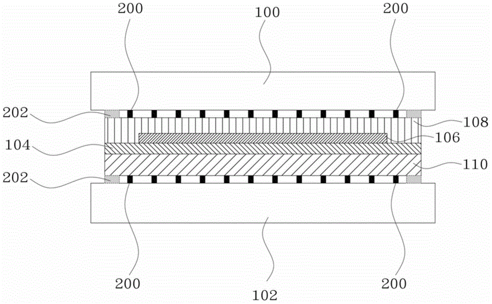 OLED panel packaging structure and OLED display