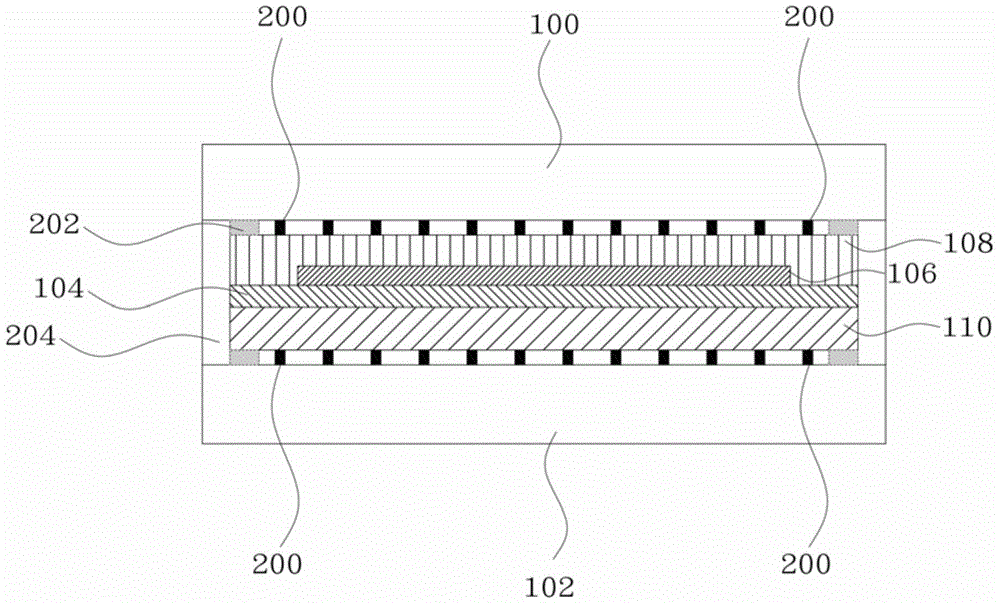 OLED panel packaging structure and OLED display