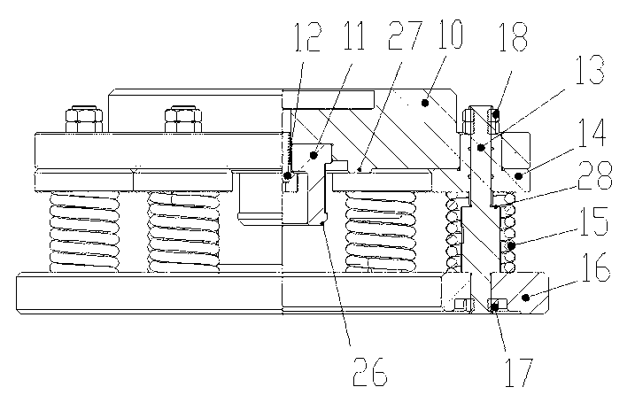 Press mounting device for one-time mounting of differential bearing of forklift