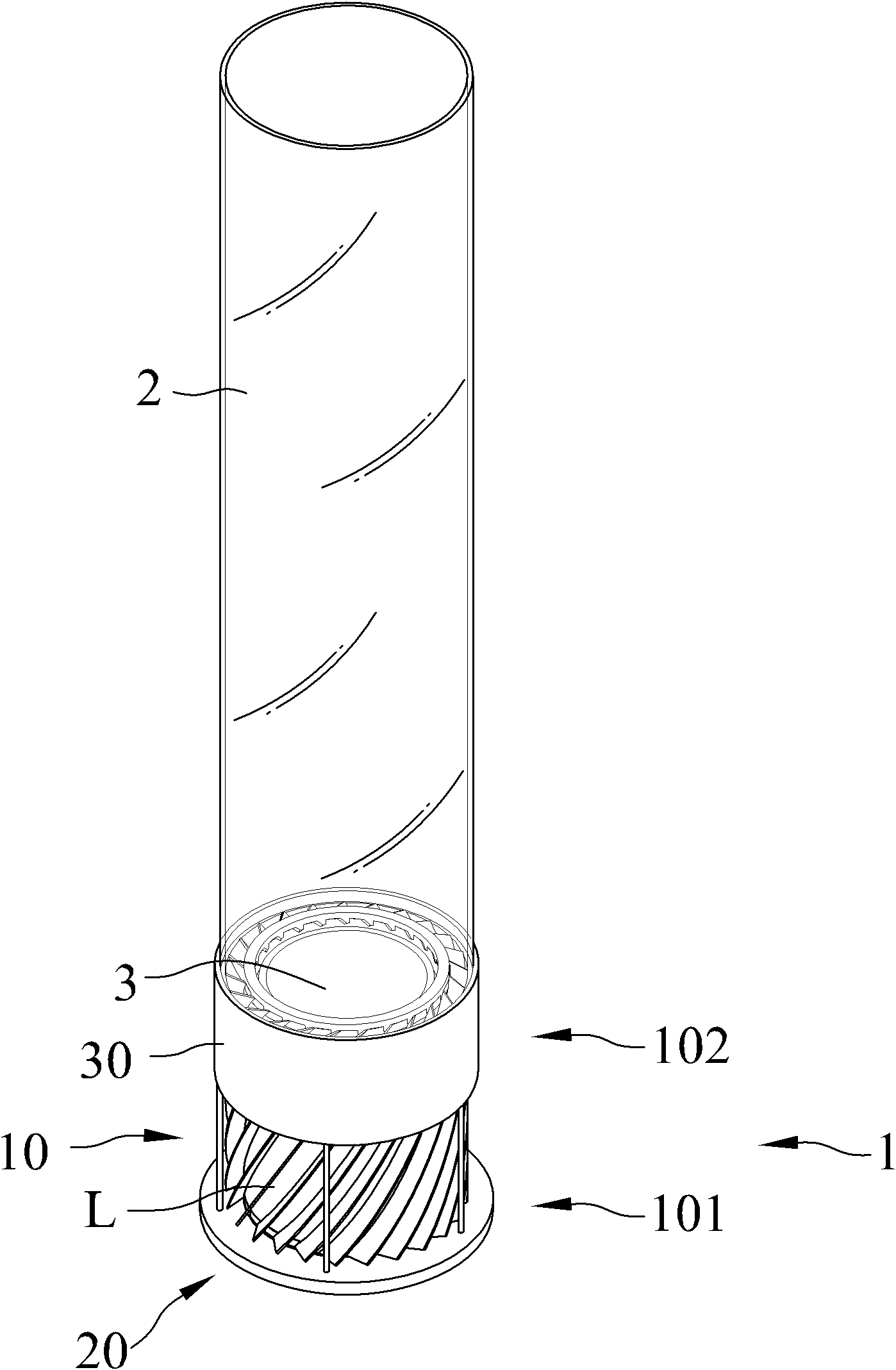 Device capable of increasing flame height