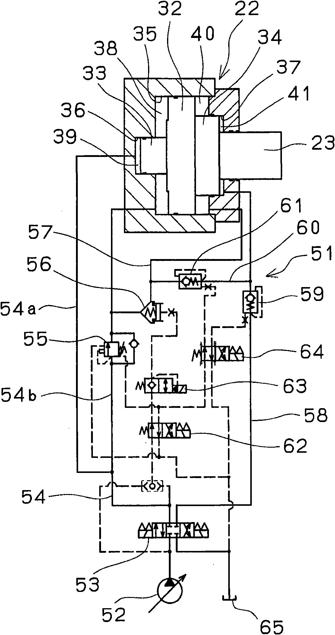 A mold clamping device and an operating method of the mold clamping device