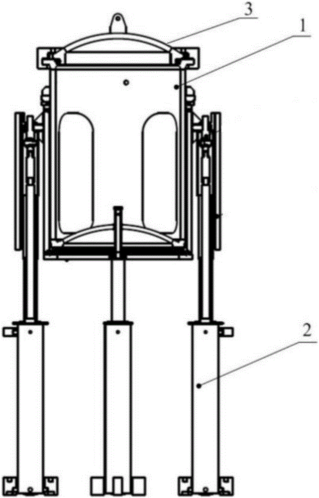 Up-down split type explosion cylinder barrel for garbage disposal