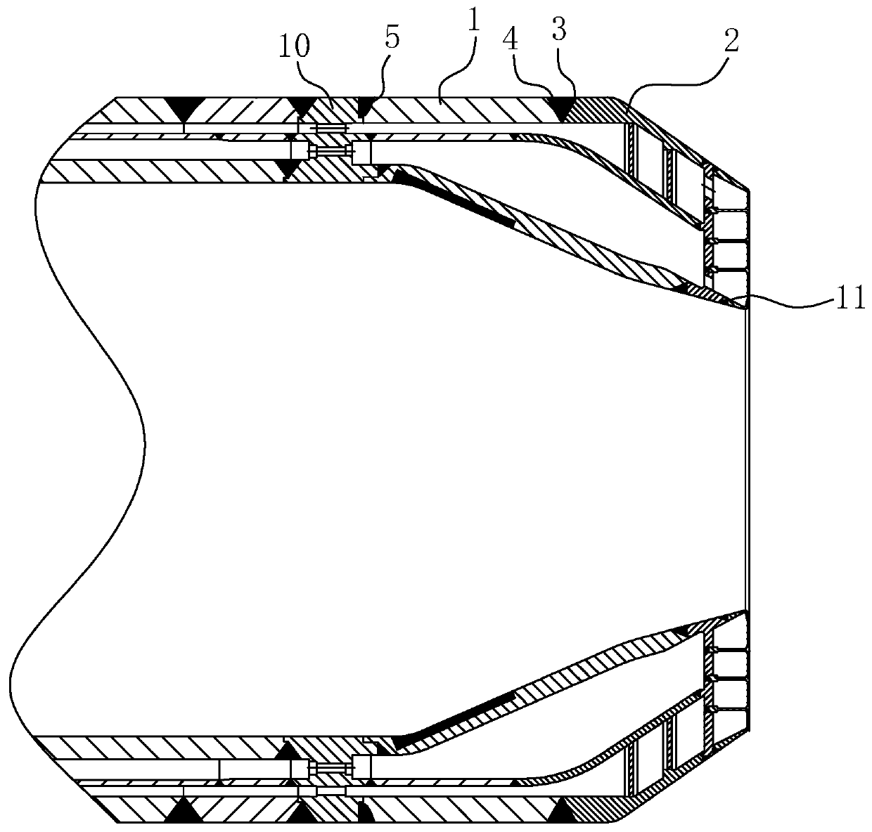 Gasifier burner protection assembly and welding technology thereof