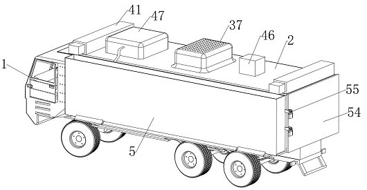 A kind of non-destructive transportation vehicle for steel pipes used in construction engineering with magnetic offset and slow falling material