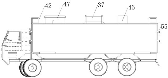 A kind of non-destructive transportation vehicle for steel pipes used in construction engineering with magnetic offset and slow falling material