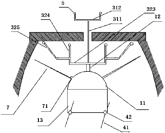 A double-sided spraying device and method for high-speed rail prefabricated box girders