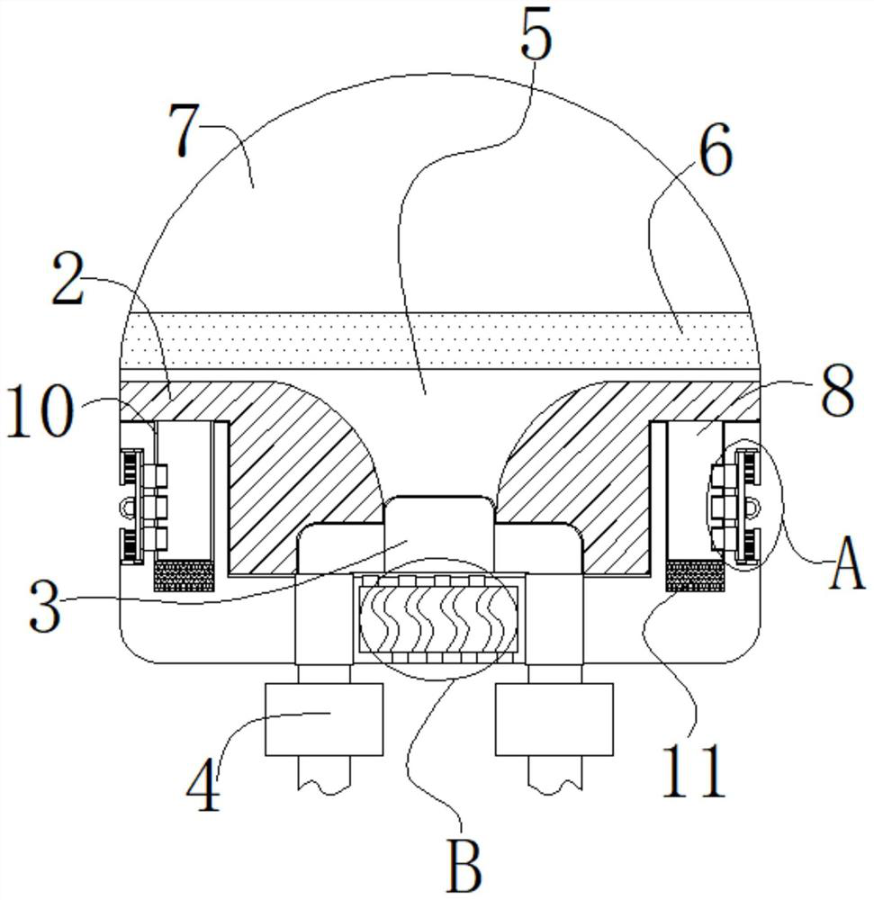 Light emitting diode packaging structure convenient to recycle