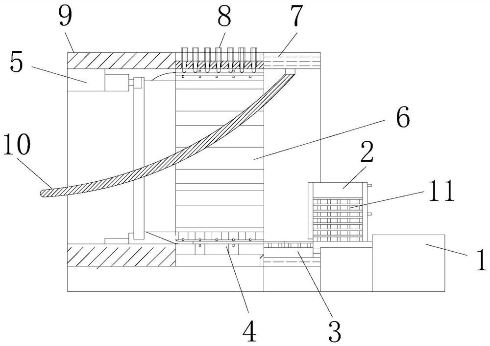 Medical medicine stripping machine and medicine stripping method