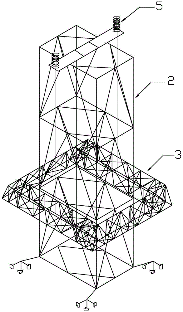 A flip-chip construction method for a large-span super-high single-story tubular building steel structure