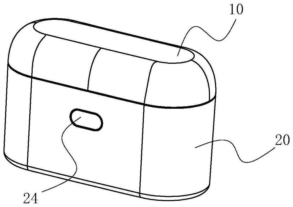 Box structure with open and close lid