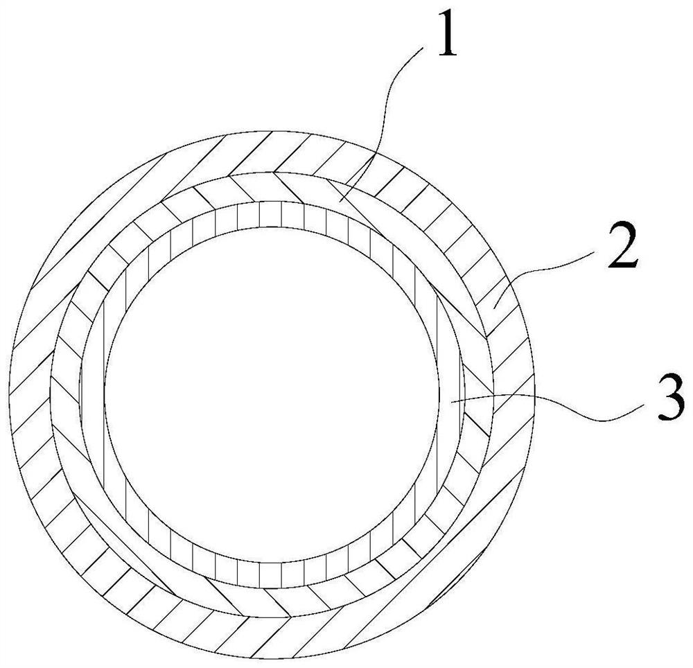 Hollow tube for cylindrical battery and cylindrical battery