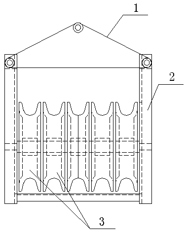 Lifting appliance suitable for tackle for paying-off