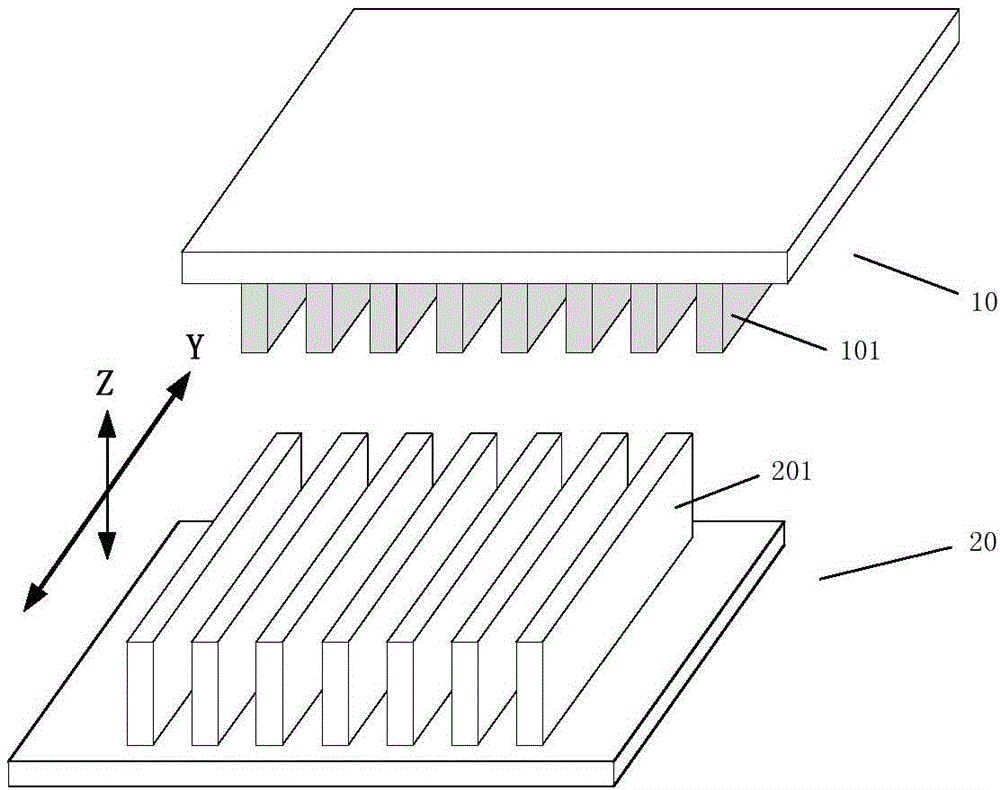 Friction nanometer power generator with gear shaping structure