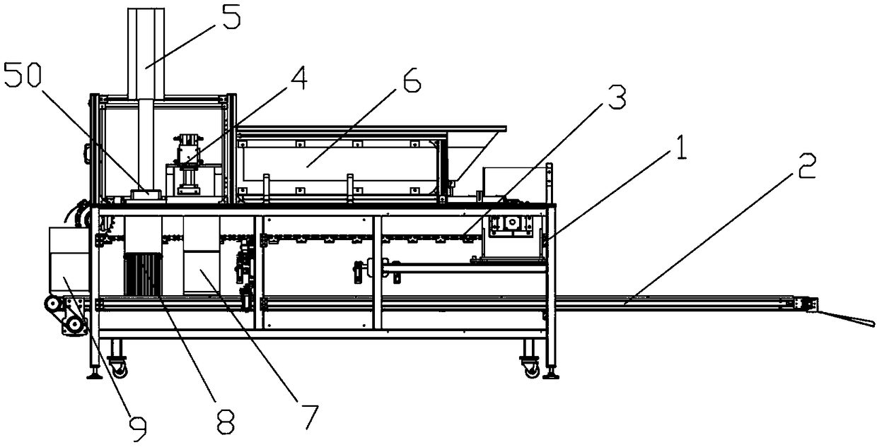 Discharging machine for zinc alloy castings