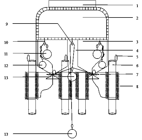 Automatic water bottom sampling device