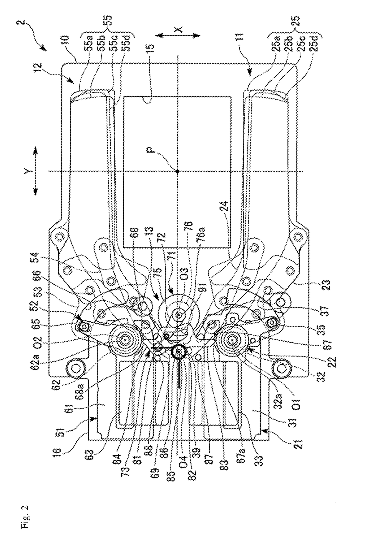 Blade drive device and optical instrument