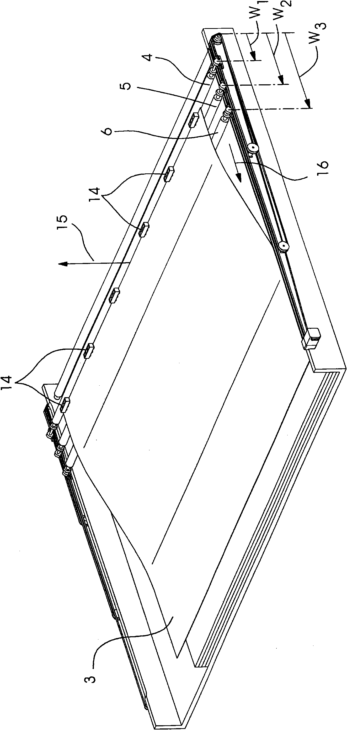 Device for separating printing plates