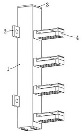 Supporting device for underground comprehensive pipe gallery and using method thereof