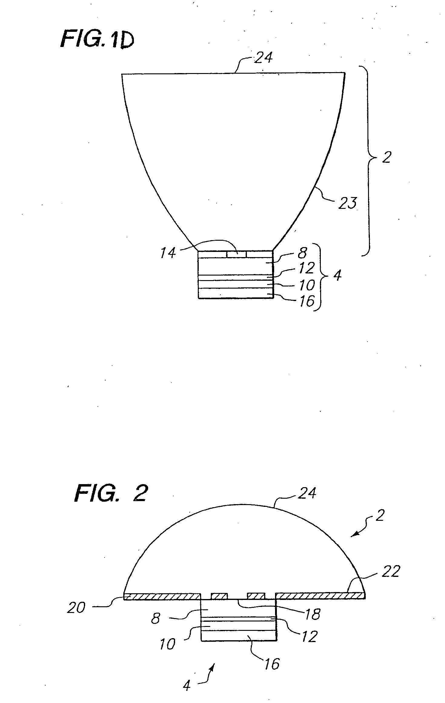 Light emitting devices with improved light extraction efficiency