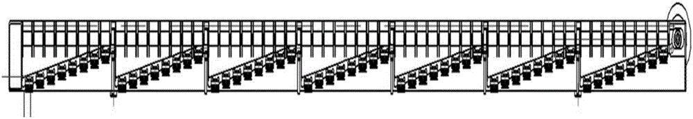 Large-capacity constant-tension warp letting-off system and yarn distributing method thereof