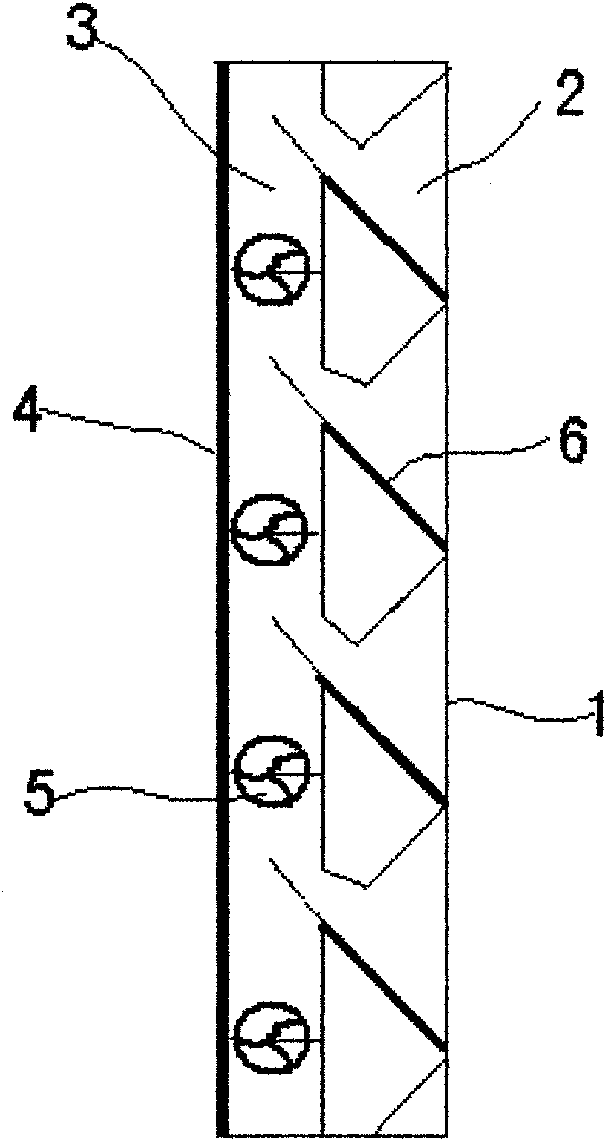 Wall plate module of wind and light complement power generation building and construction method thereof