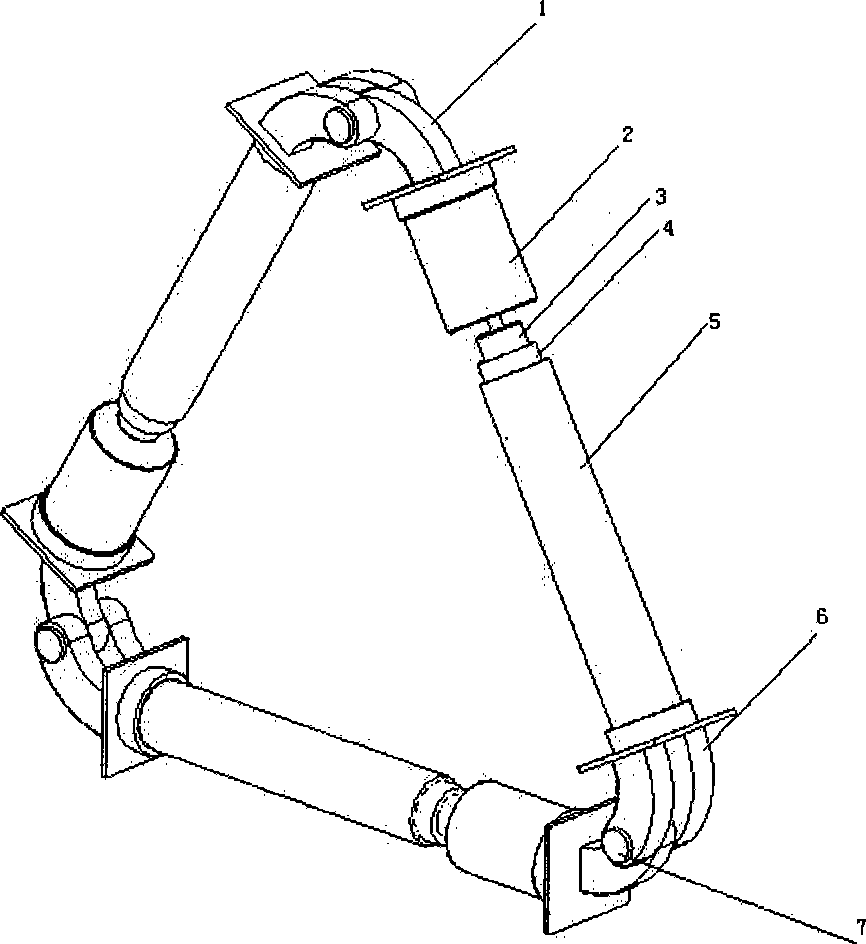 Rolling triangular robot