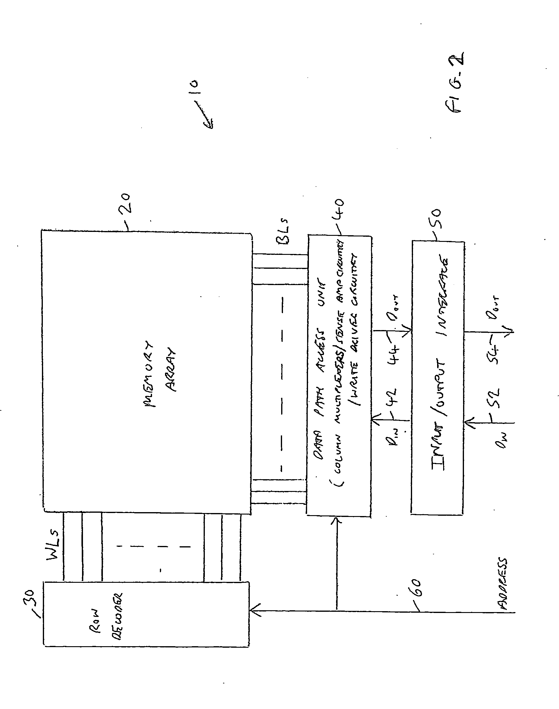 Memory device and method of operating such a memory device