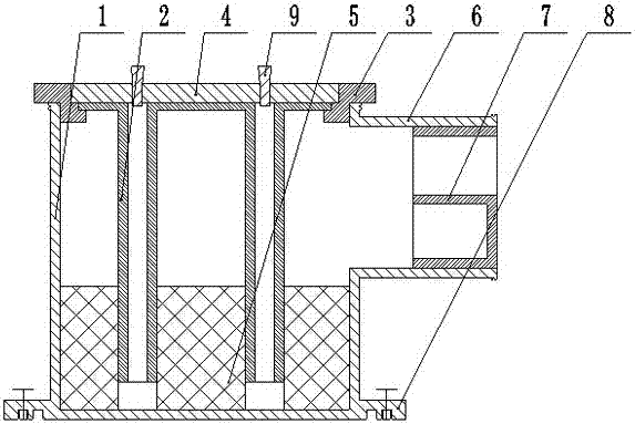 Multipurpose structural board pre-embedded water-sealing-pipe type leakage-proof odor-resistant hydrops processor