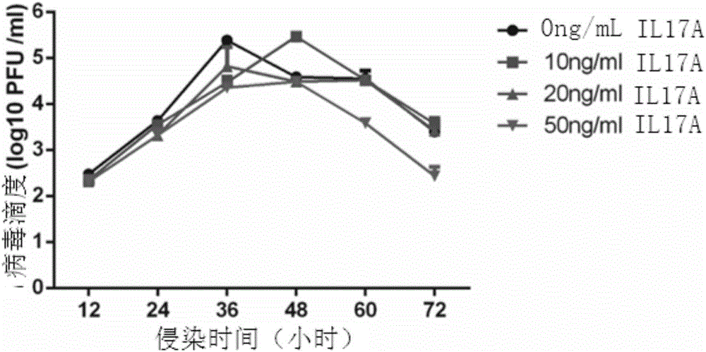 Application of interleukin 17 in resisting of infection of influenza virus