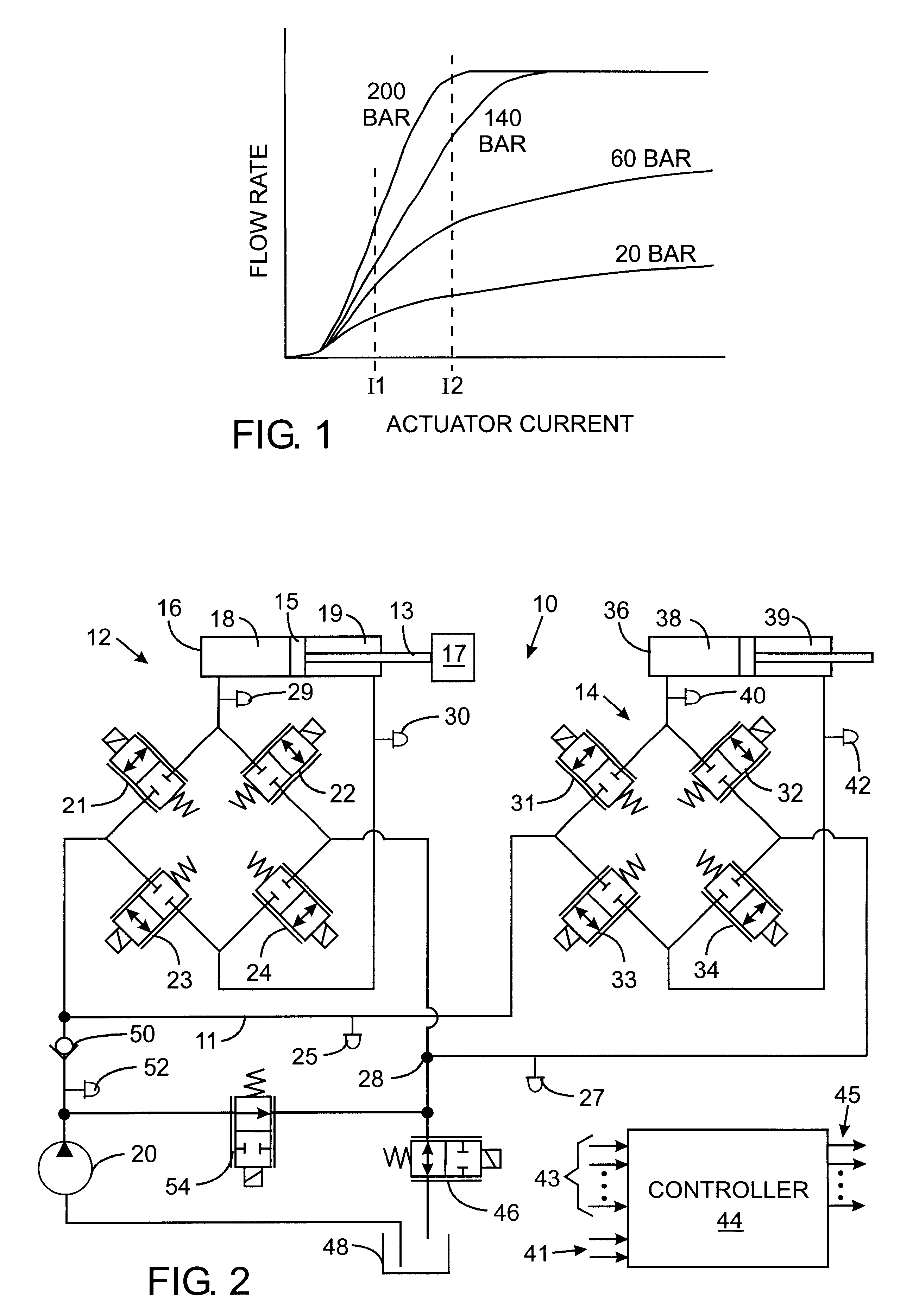 Hydraulic circuit with a return line metering valve and method of operation