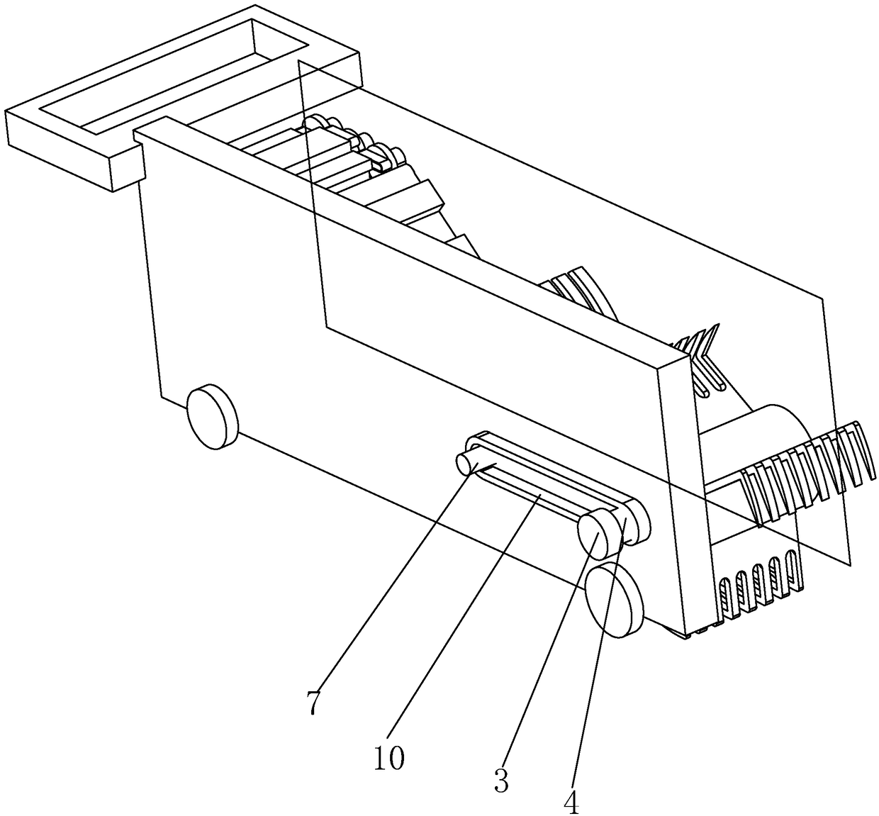Feed forming device capable of collecting feed while walking and blowing up forage grass