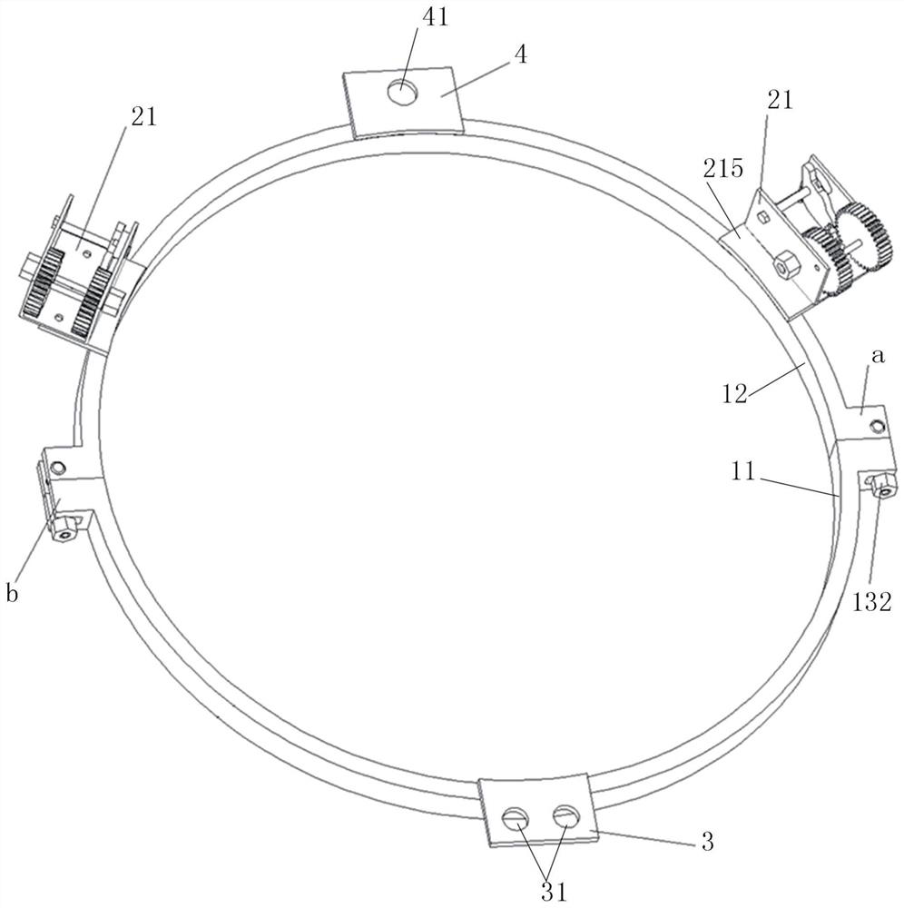 Device and method for installing heavy split type beveling machine