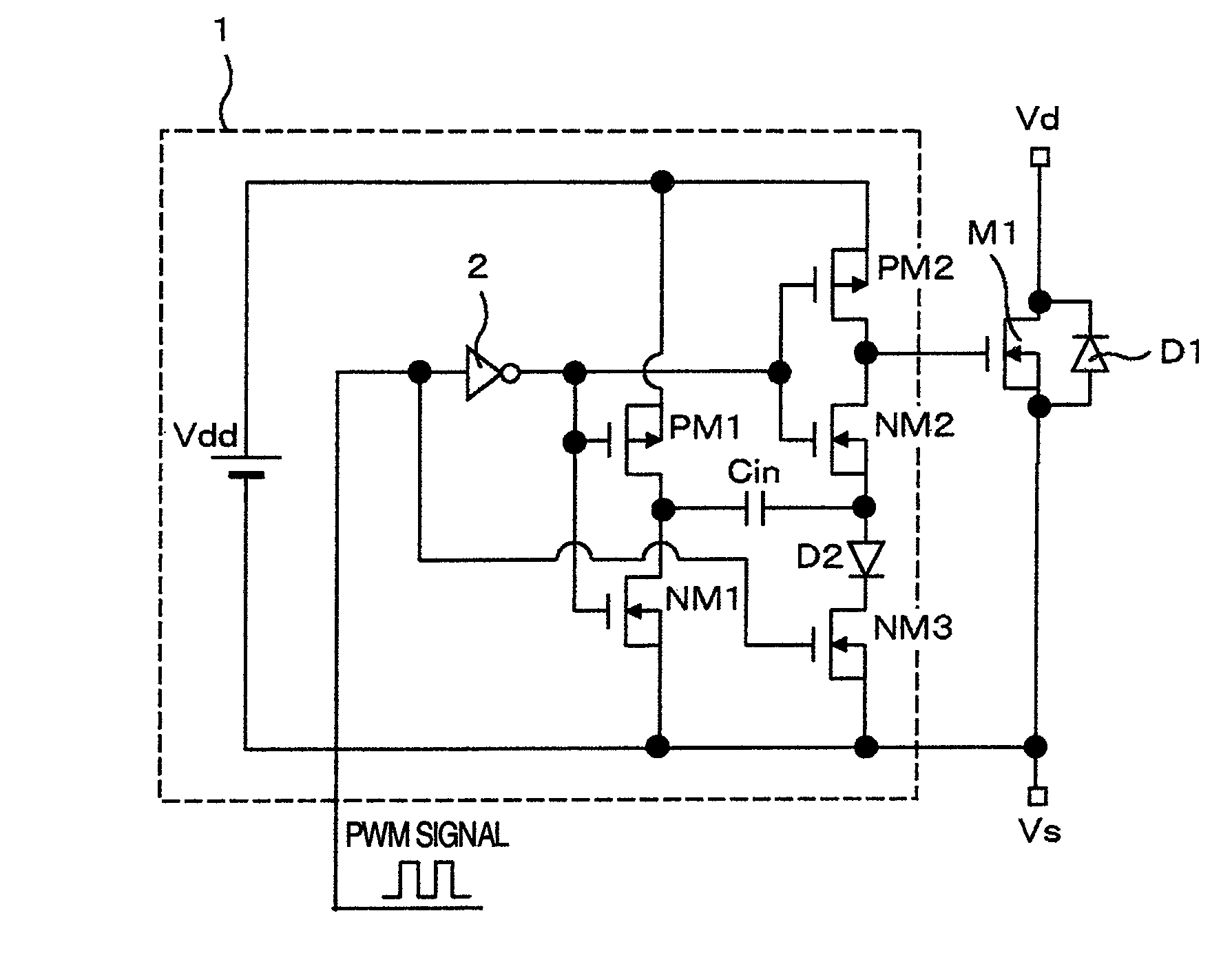 Drive circuit and inverter for voltage driving type semiconductor device