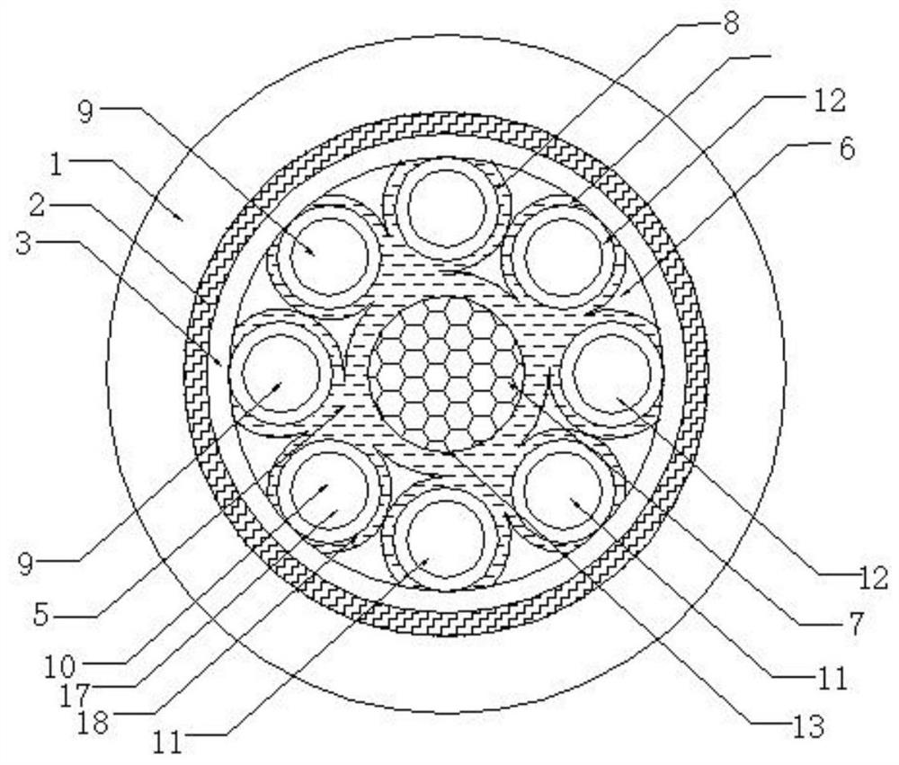 Photoelectric hybrid cable for 5G communication