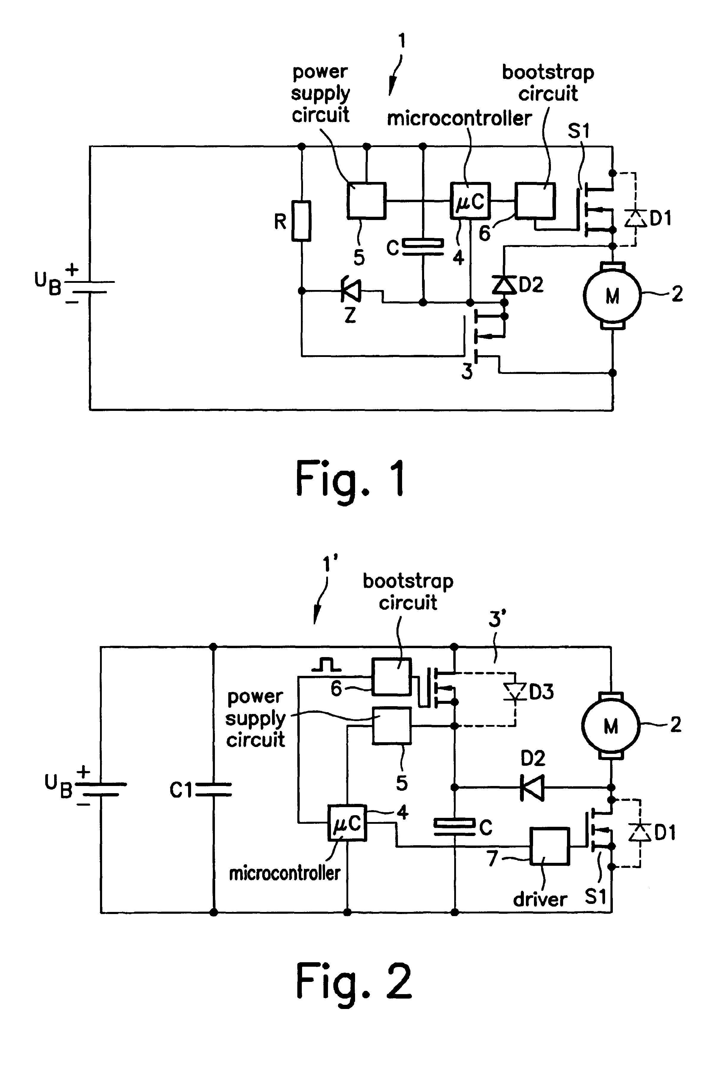 Control circuit for a direct current motor
