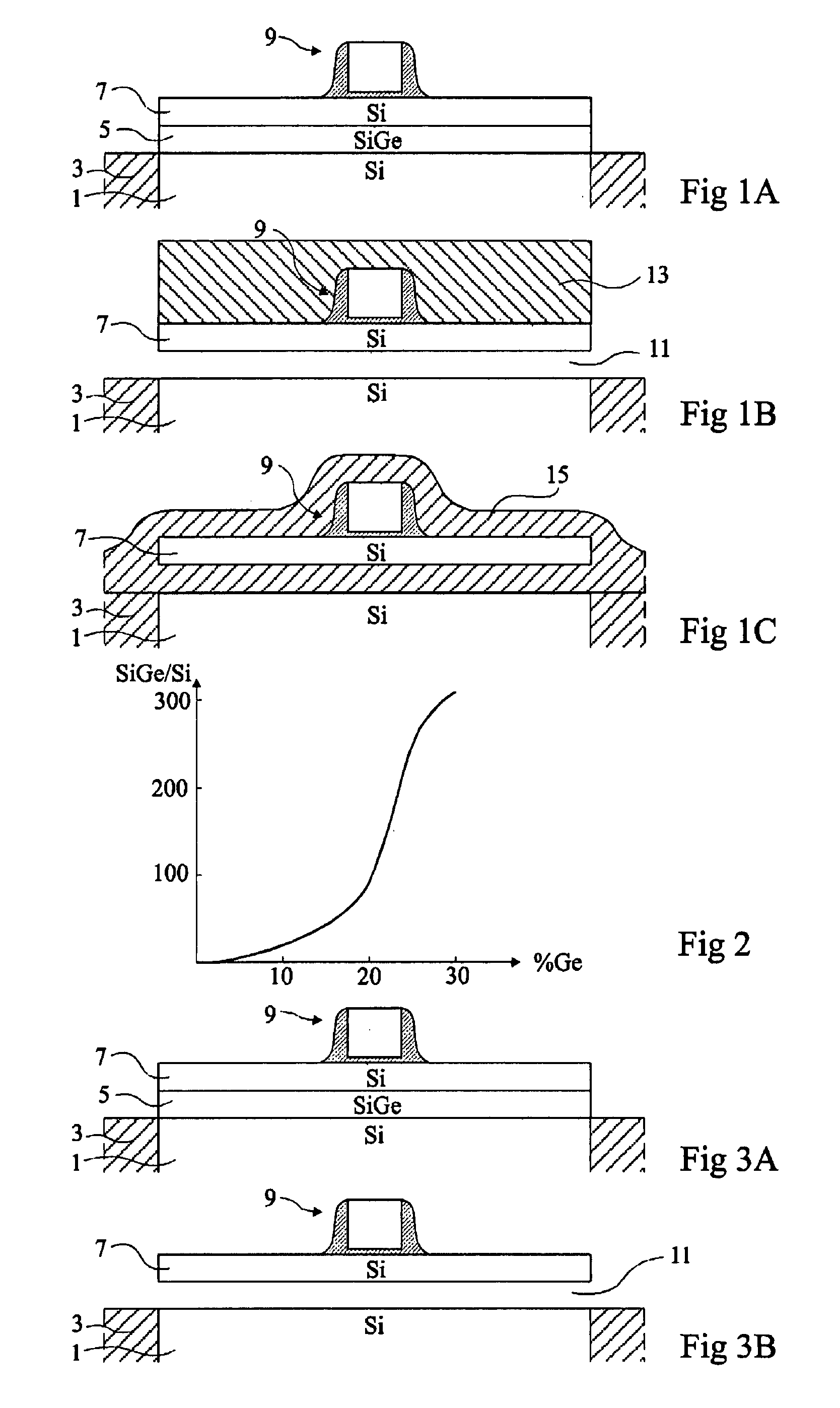 Method for etching silicon-germanium in the presence of silicon