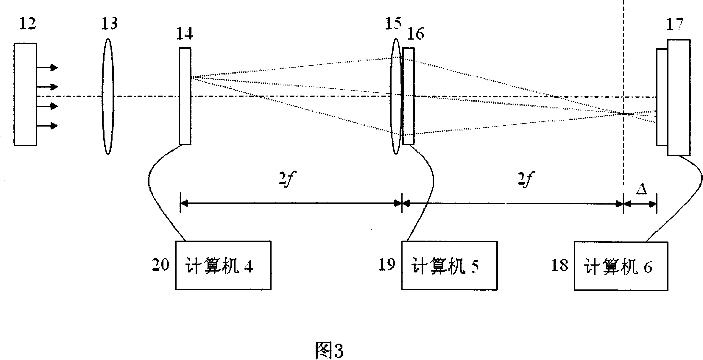 Mixed optical wavelet conversion method based on white light and monochromatic light