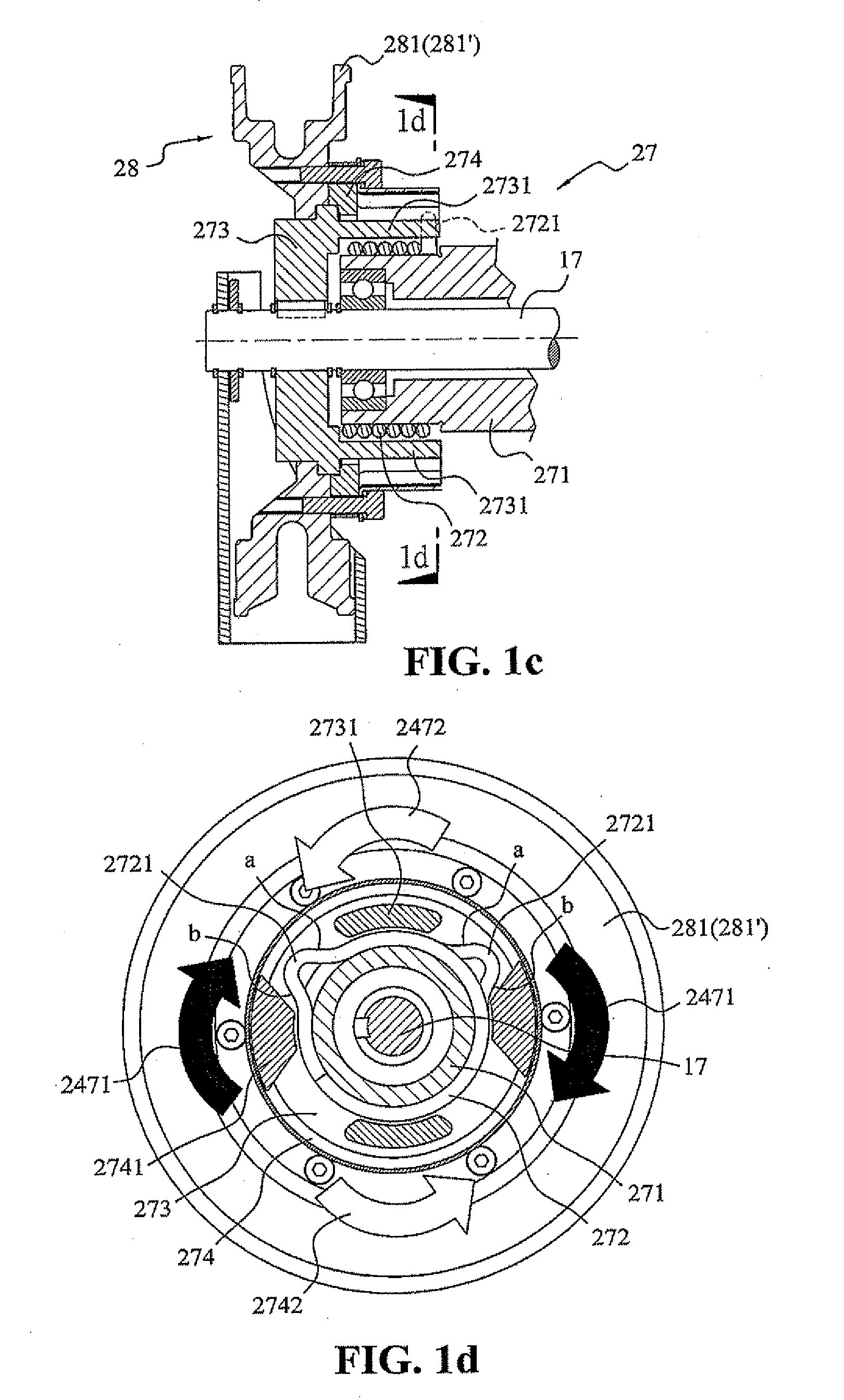 Door machine of fireproof door