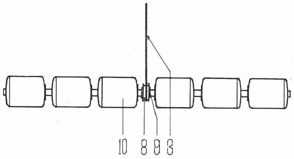 Combined motor set power rotating rope belt traction airplane catapult