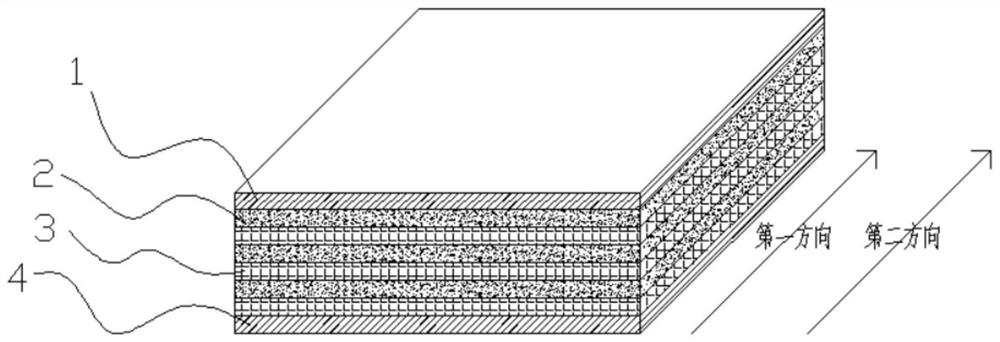 Bamboo plywood for container bottom plate and preparation method of bamboo plywood