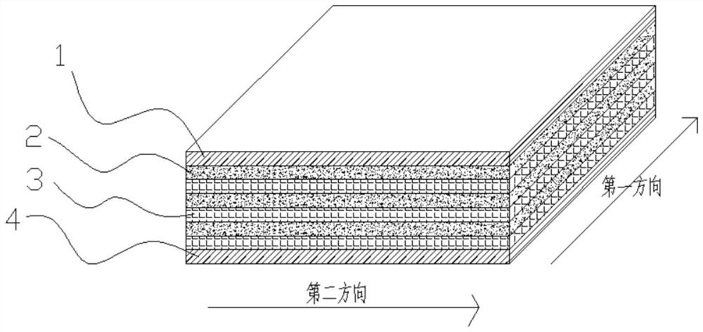 Bamboo plywood for container bottom plate and preparation method of bamboo plywood