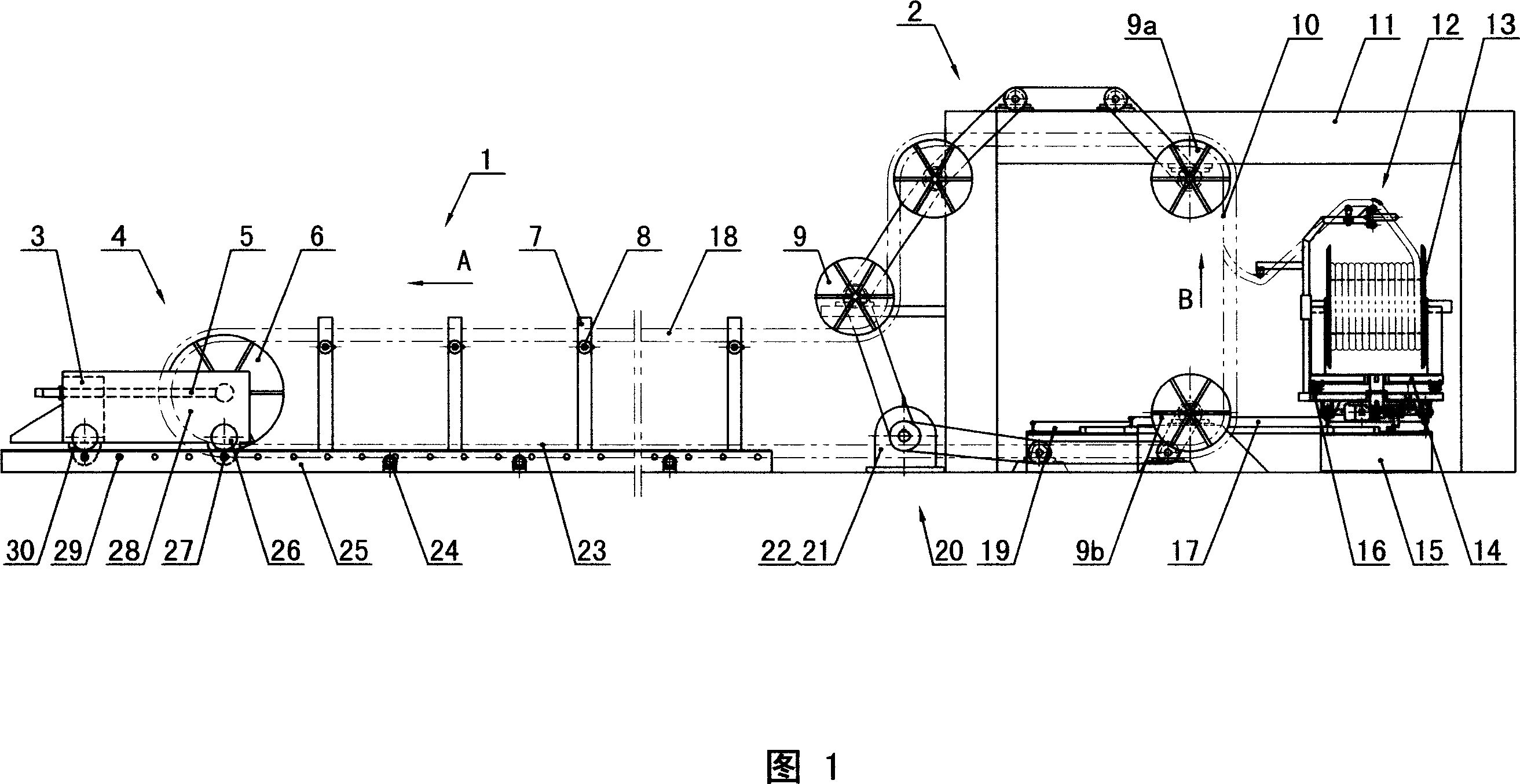 Device for producing jointless steel cable loop