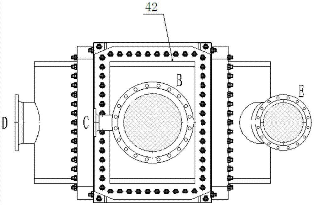 A fully welded plate heat exchanger