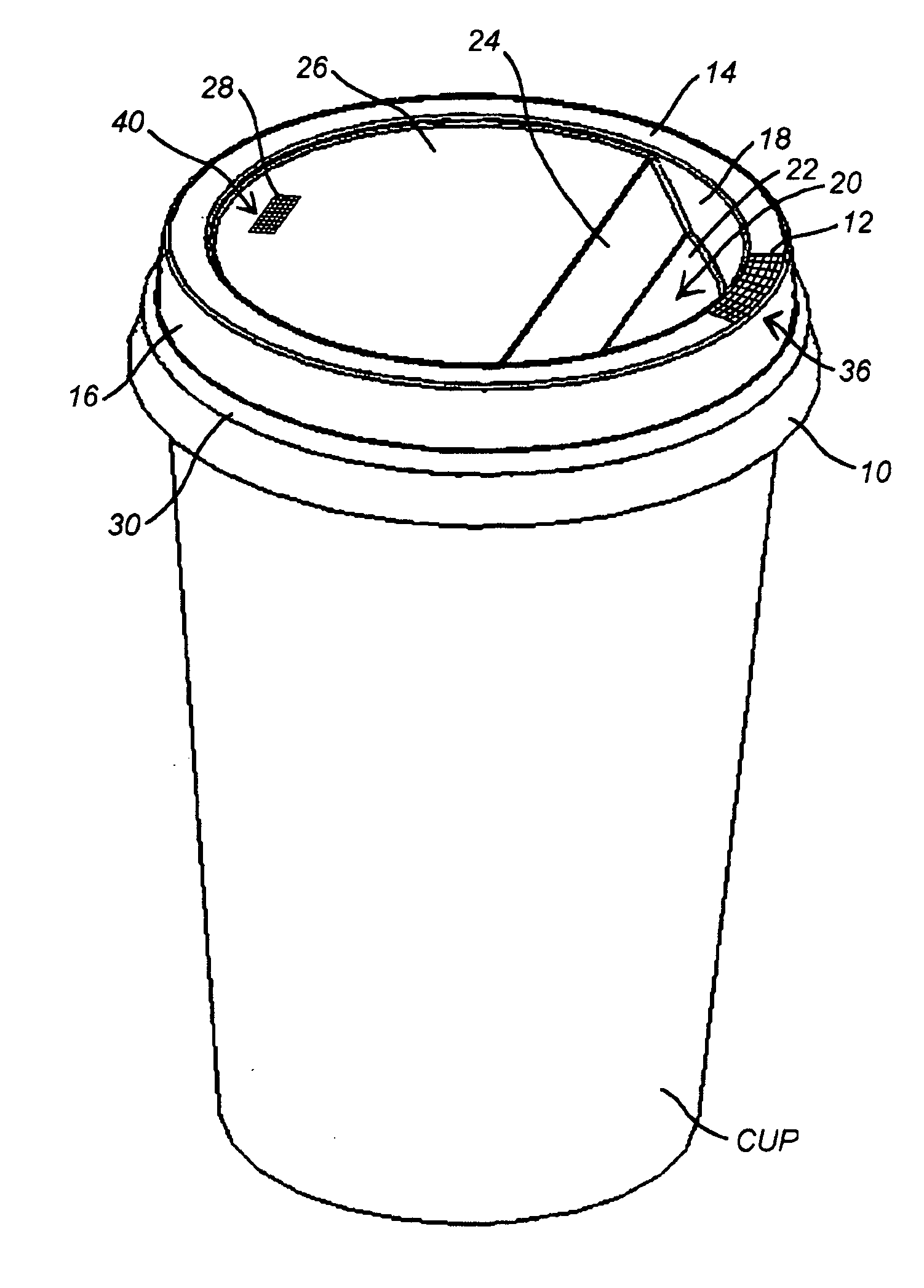Dripless lid for beverage container