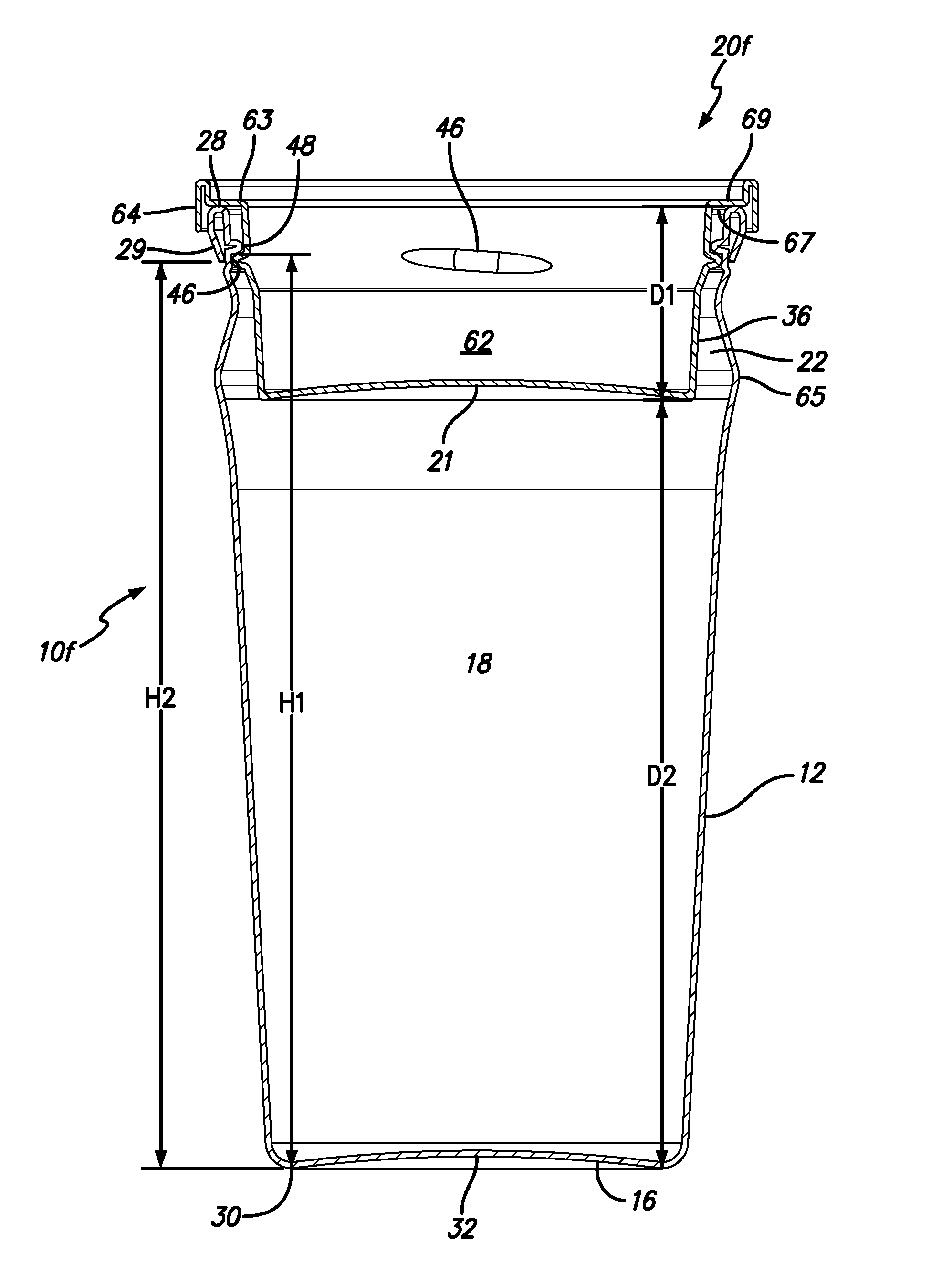 Beverage container with removable cover