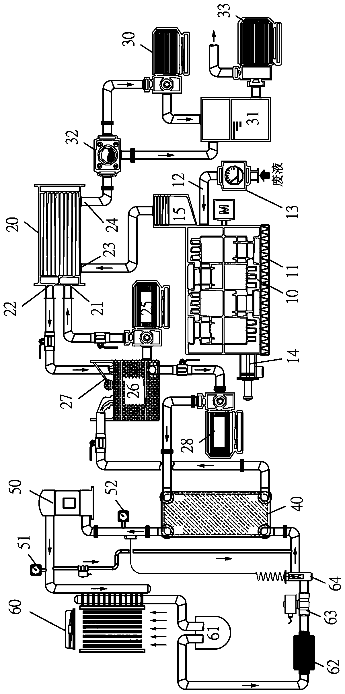 Evaporation cooling integrated equipment